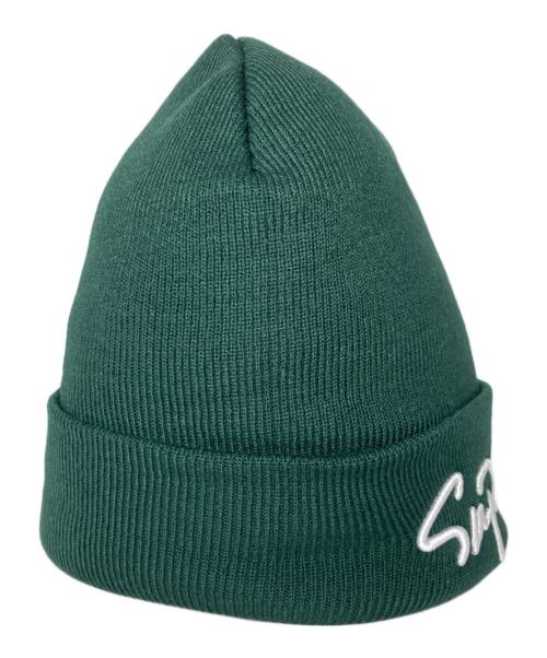 SUPREME（シュプリーム）SUPREME (シュプリーム) Classic Script Beanie グリーン サイズ:サイズ詳細参照の古着・服飾アイテム
