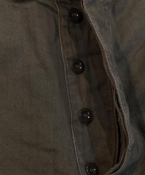 fulugi（古着）fulugi (古着) ヘリンボーン ツイル カーゴ パンツ オリーブ サイズ:82×90の古着・服飾アイテム
