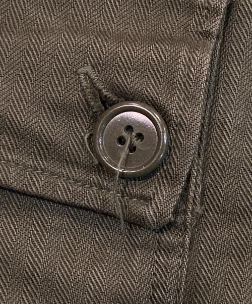 fulugi（古着）fulugi (古着) ヘリンボーン ツイル カーゴ パンツ オリーブ サイズ:82×90の古着・服飾アイテム