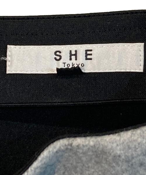 SHE TOKYO（シートーキョー）SHE TOKYO (シートーキョー) ウール フレア スカート グレー サイズ:Sの古着・服飾アイテム