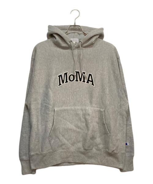 Champion（チャンピオン）Champion (チャンピオン) MoMA (モマ) リバース ウィーブ パーカー グレー サイズ:2XLの古着・服飾アイテム
