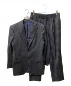 BEAMS Fビームスエフ）の古着「ウール カシミヤ ストライプ セットアップ スーツ」｜ネイビー