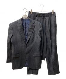 BEAMS F（ビームスエフ）の古着「ウール カシミヤ ストライプ セットアップ スーツ」｜ネイビー