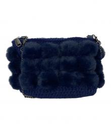 ANTEPRIMA MISTO（アンテプリマミスト）の古着「ペーリ チェーン ショルダー バッグ」｜ネイビー