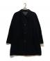 Aquascutum（アクアスキュータム）の古着「アンゴラ　ステンカラー　コート」｜ブラック