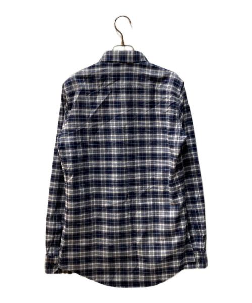 DSQUARED2（ディースクエアード）DSQUARED2 (ディースクエアード) チェック シャツ ブルー サイズ:46の古着・服飾アイテム