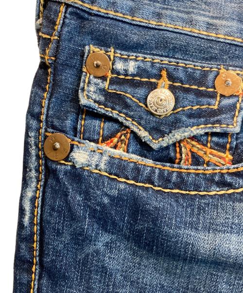 TRUE RELIGION（トゥルー レリジョン）TRUE RELIGION (トゥルー レリジョン) joey big t フレアデニム パンツ インディゴ サイズ:W32×L33の古着・服飾アイテム