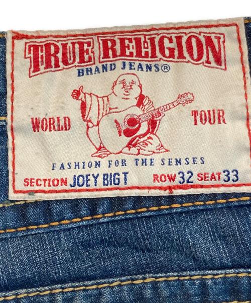 TRUE RELIGION（トゥルー レリジョン）TRUE RELIGION (トゥルー レリジョン) joey big t フレアデニム パンツ インディゴ サイズ:W32×L33の古着・服飾アイテム