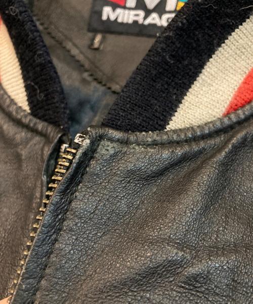 MIRAGE（ミラージュ）MIRAGE (ミラージュ) LOONEY TUNES (ルーニーチューンズ) 90s レザー スタジャン ブラック サイズ:free(詳細寸法参照）の古着・服飾アイテム