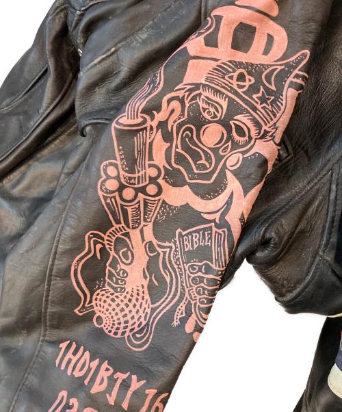 Schott（ショット）Schott (ショット) ライン  シングル ライダース ジャケット ブラック サイズ:Sの古着・服飾アイテム