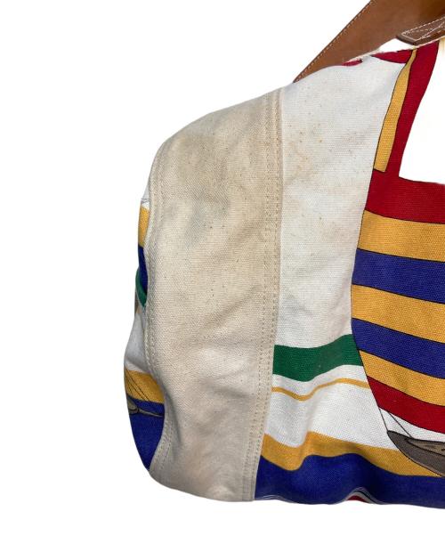 RALPH LAUREN（ラルフローレン）RALPH LAUREN (ラルフローレン) ヨットクラブ キャンバス ドラムバック ベージュ サイズ:サイズ詳細参照の古着・服飾アイテム