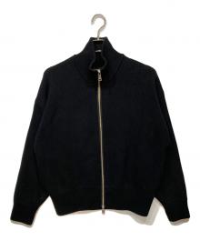 MAISON SPECIAL（メゾンスペシャル）の古着「Prime-Over Drivers Zip Knit」｜ブラック