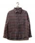 MAISON SPECIAL（メゾンスペシャル）の古着「Prime-Over Regular Collar Flannel Shirt」｜ネイビー