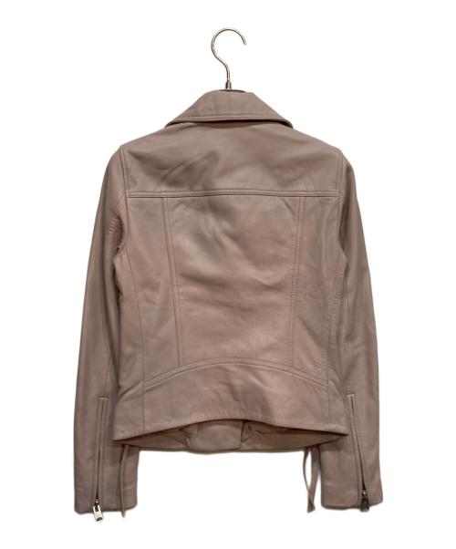 ALL SAINTS（オールセインツ）ALL SAINTS (オールセインツ) ラムレザージャケット ピンク サイズ:Sの古着・服飾アイテム