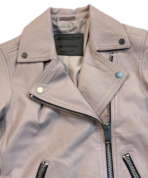 ALL SAINTS（オールセインツ）ALL SAINTS (オールセインツ) ラムレザージャケット ピンク サイズ:Sの古着・服飾アイテム