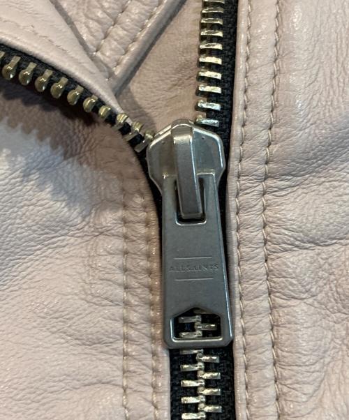 ALL SAINTS（オールセインツ）ALL SAINTS (オールセインツ) ラムレザージャケット ピンク サイズ:Sの古着・服飾アイテム