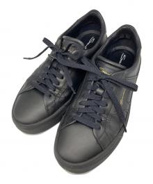 Santoni（サントーニ）の古着「ダブルバックルディテール スニーカー」｜ブラック