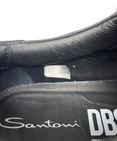 Santoni（サントーニ）Santoni (サントーニ) ダブルバックルディテール スニーカー ブラック サイズ:5の古着・服飾アイテム