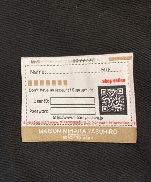 Maison MIHARA YASUHIRO（メゾン ミハラ ヤスヒロ）Maison MIHARA YASUHIRO (メゾン ミハラ ヤスヒロ) Chambray Satin Oversized Blazer ブラック サイズ:44の古着・服飾アイテム