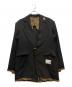Maison MIHARA YASUHIRO（メゾン ミハラ ヤスヒロ）の古着「Chambray Satin Oversized Blazer」｜ブラック
