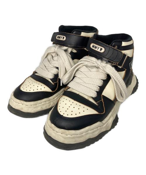 Maison MIHARA YASUHIRO（メゾン ミハラ ヤスヒロ）Maison MIHARA YASUHIRO (メゾン ミハラ ヤスヒロ) Keith ハイカットスニーカー ホワイト×ブラック サイズ:41の古着・服飾アイテム