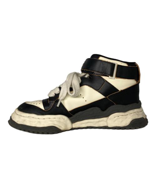 Maison MIHARA YASUHIRO（メゾン ミハラ ヤスヒロ）Maison MIHARA YASUHIRO (メゾン ミハラ ヤスヒロ) Keith ハイカットスニーカー ホワイト×ブラック サイズ:41の古着・服飾アイテム