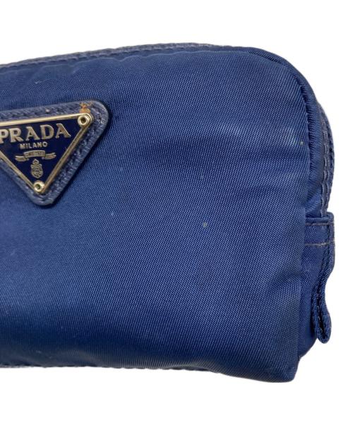 PRADA（プラダ）PRADA (プラダ) ナイロン ポーチ ブルー サイズ:サイズ詳細参照の古着・服飾アイテム