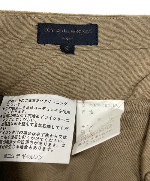COMME des GARCONS HOMME（コムデギャルソン オム）COMME des GARCONS HOMME (コムデギャルソン オム) コーデュロイパンツ ベージュ サイズ:Sの古着・服飾アイテム