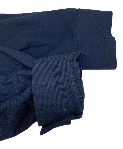 UNTITLED（アンタイトル）UNTITLED (アンタイトル) ストレッチ裏起毛 シャツワンピース ネイビー サイズ:48の古着・服飾アイテム