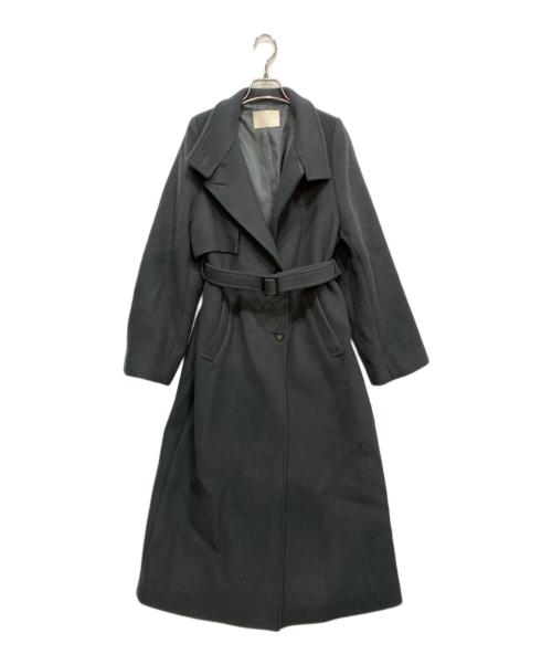 PUBLIC TOKYO（パブリックトウキョウ）PUBLIC TOKYO (パブリックトウキョウ) アシメオーバーヨークコート グレー サイズ:2の古着・服飾アイテム