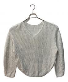 Noble（ノーブル）の古着「ペーパーヤーンカノコ BACK Vプルオーバー」｜ホワイト