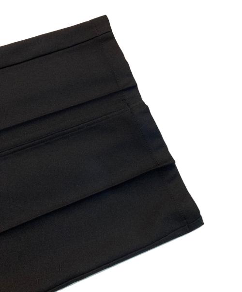 DAIRIKU（ダイリク）DAIRIKU (ダイリク) Straight Flasher Pressed Pants ブラック サイズ:68.5cmの古着・服飾アイテム