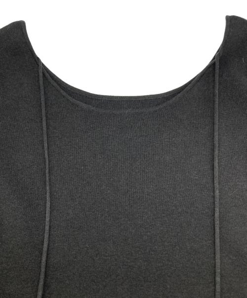CLANE（クラネ）CLANE (クラネ) ARRANGE RIBBON KNIT TOPS ブラック サイズ:1 未使用品の古着・服飾アイテム
