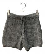CLANEクラネ）の古着「KNIT SHORT PANTS」｜グレー