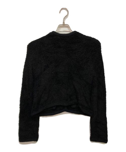 eimy istoire（エイミーイストワール）eimy istoire (エイミーイストワール) TEDDY KNIT JACKET ブラック サイズ:FREEの古着・服飾アイテム