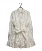 eimy istoireエイミーイストワール）の古着「ボリュームティアード ミニワンピース」｜ホワイト