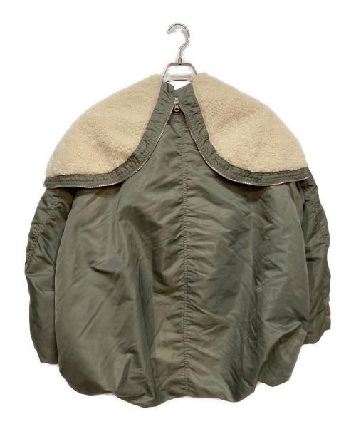 CLANE（クラネ）CLANE (クラネ) STUDIOUS (ステュディオス) BALLOON DESIGN HOODED N3B カーキ サイズ:1の古着・服飾アイテム