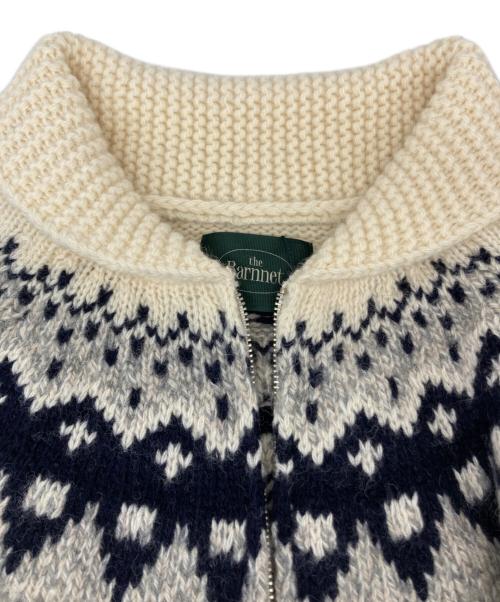 the Barnnet（ザ バーネット）the Barnnet (ザ バーネット) Nordic Zip-Up Knit Cardigan グレー サイズ:Free 未使用品の古着・服飾アイテム