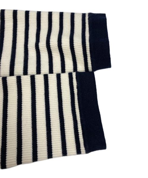 maje（マージュ）maje (マージュ) ストライプ カーディガン ネイビー サイズ:1の古着・服飾アイテム