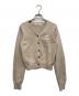 HER LIP TO（ハーリップトゥ）の古着「Be Mine Emblem Knit Cardigan」｜ベージュ