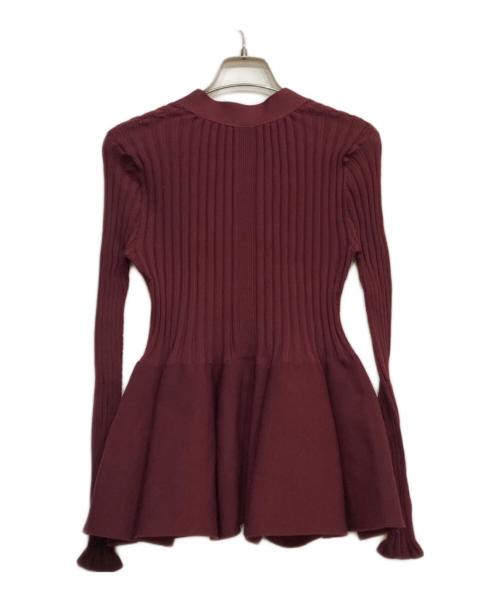 CFCL（シーエフシーエル）CFCL (シーエフシーエル) POTTERY CARDIGAN ポッテリーカーディガン ワインレッド サイズ:1の古着・服飾アイテム