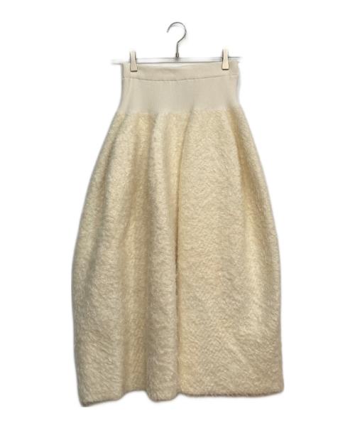 CFCL（シーエフシーエル）CFCL (シーエフシーエル) POTTERY LUXE SKIRT ポッテリーリュクススカート ホワイトの古着・服飾アイテム