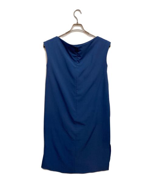 BARNEYS NEWYORK（バーニーズ・ニューヨーク）BARNEYS NEWYORK (バーニーズ・ニューヨーク) ノースリーブワンピース ブルー サイズ:36の古着・服飾アイテム
