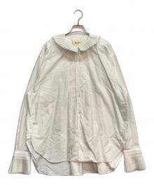 JUN MIKAMI（ジュン ミカミ）の古着「プリーツカラーシャツ」｜ホワイト