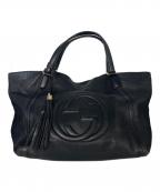 GUCCIグッチ）の古着「ソーホー インターロッキングGハンドバッグ」｜ブラック