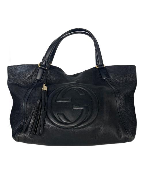 GUCCI（グッチ）GUCCI (グッチ) ソーホー インターロッキングGハンドバッグ ブラック サイズ:サイズ詳細参照の古着・服飾アイテム