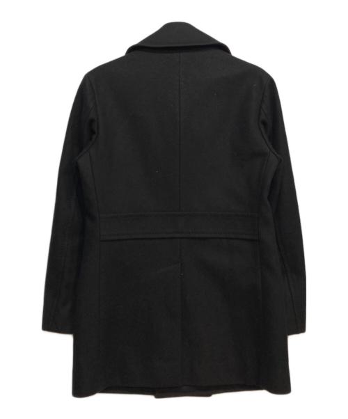 BURBERRY BLACK LABEL（バーバリーブラックレーベル）BURBERRY BLACK LABEL (バーバリーブラックレーベル) カシミヤブレンド Pコート ブラック サイズ:Mの古着・服飾アイテム
