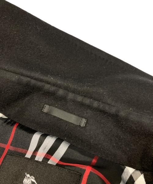 BURBERRY BLACK LABEL（バーバリーブラックレーベル）BURBERRY BLACK LABEL (バーバリーブラックレーベル) カシミヤブレンド Pコート ブラック サイズ:Mの古着・服飾アイテム