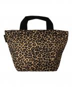 Herve Chapelierエルベシャプリエ）の古着「レオパード舟形ハンドバッグ」｜ベージュ