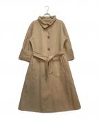 MaxMaraマックスマーラ）の古着「カシミヤベルテッドロングコート」｜ブラウン